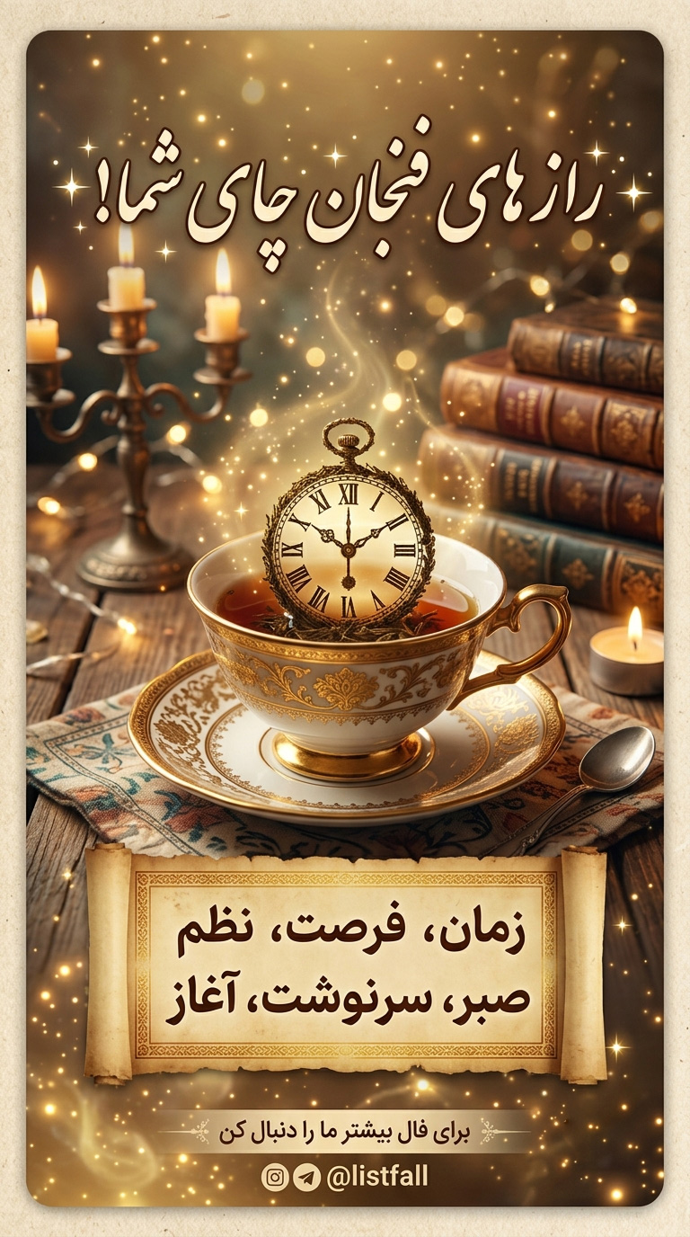 ساعت در فال چای