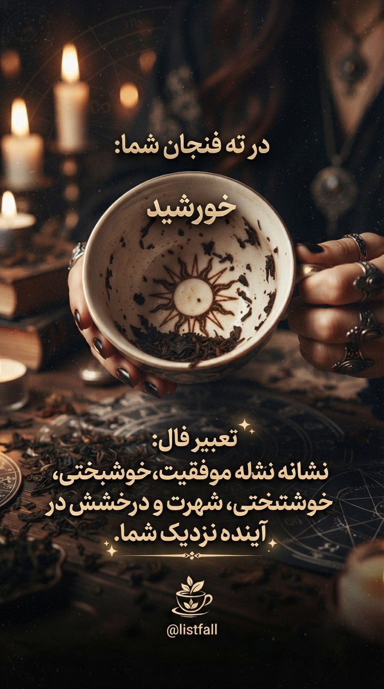 خورشید در فال چای